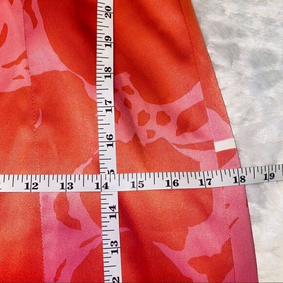 London Times Woman Orange Tiered Formal Dress - Picture 6 of 10